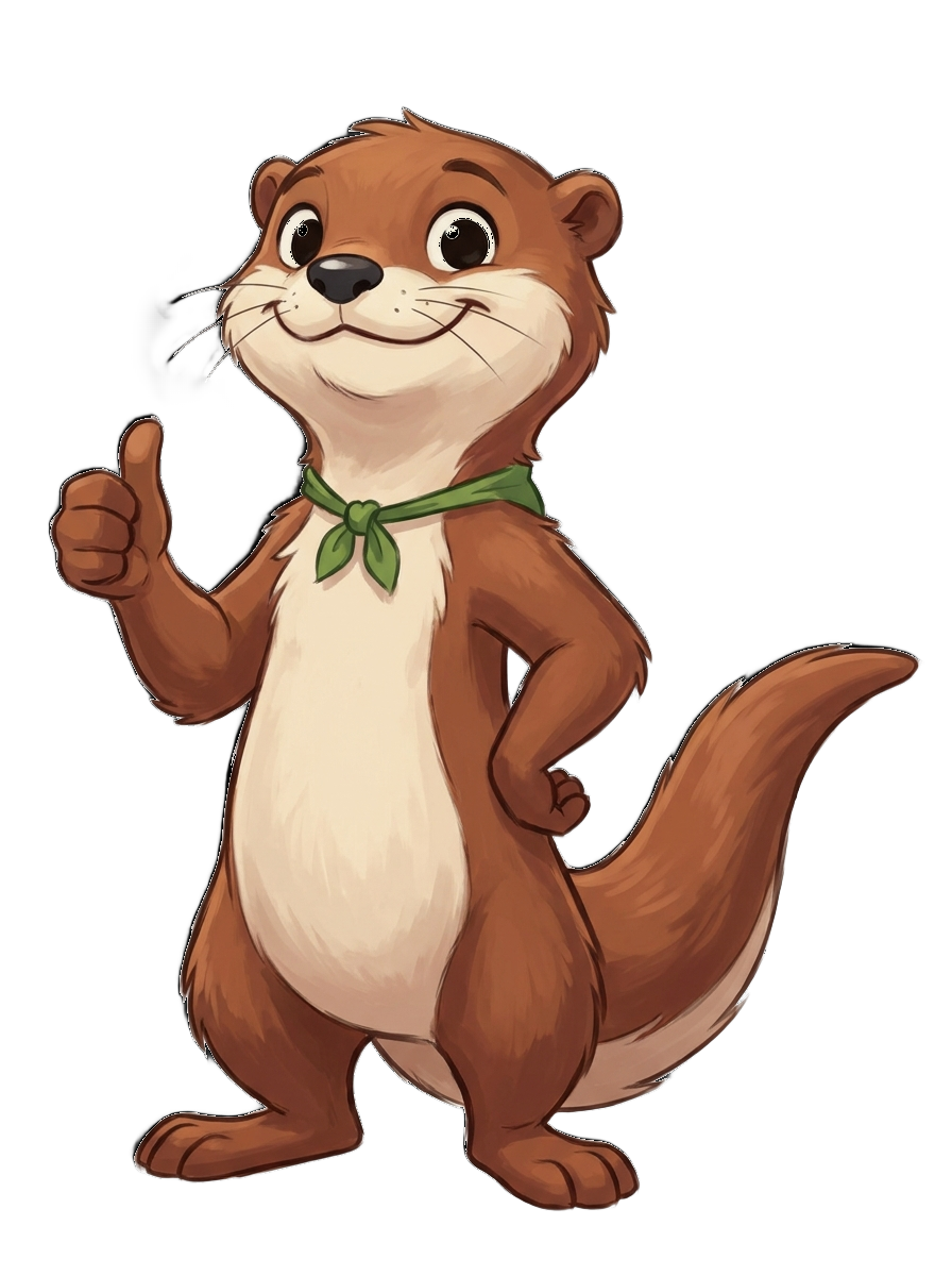 La loutre Rivia, prête à vous accompagner